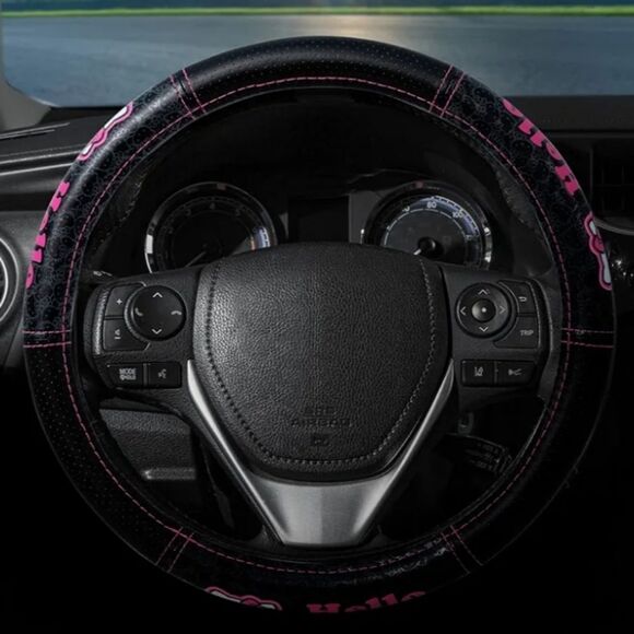 Hello Kitty Logo Speed Grip Steering Wheel Cover - Picture 3 of 7